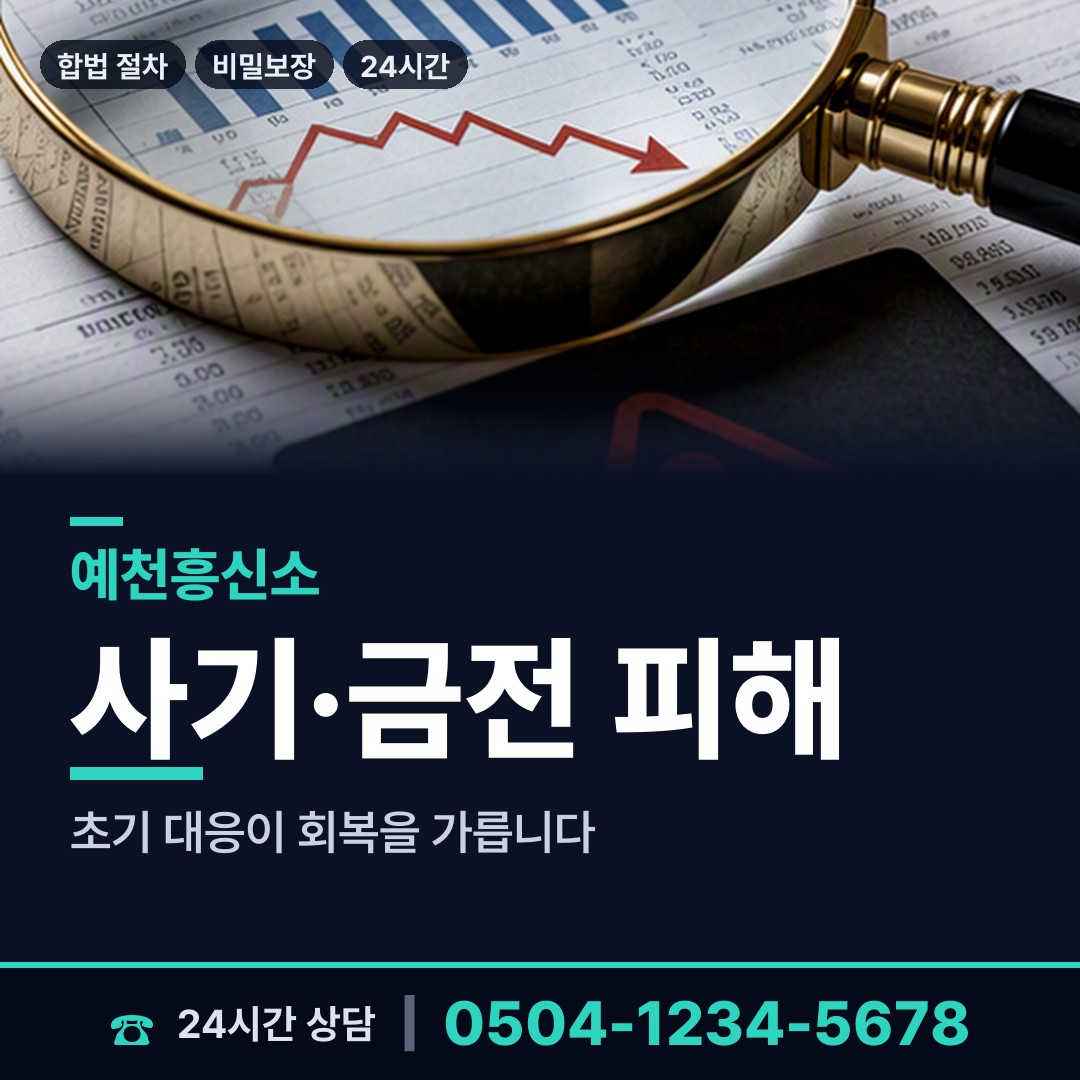 예천 호명면 사기꾼찾기 상담 안내